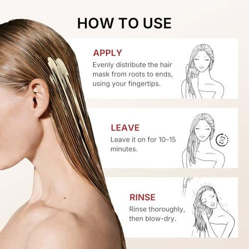 Karseell Collagen Hair Mask 3.38fl oz - Deep Repair Conditioning Treatment with Argan Oil for Dry, Damaged Hair - All Hair Types Avelisse