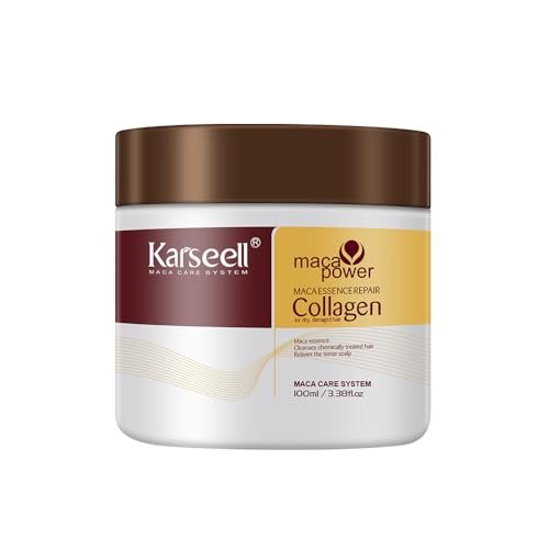 Karseell Collagen Hair Mask 3.38fl oz - Deep Repair Conditioning Treatment with Argan Oil for Dry, Damaged Hair - All Hair Types Avelisse