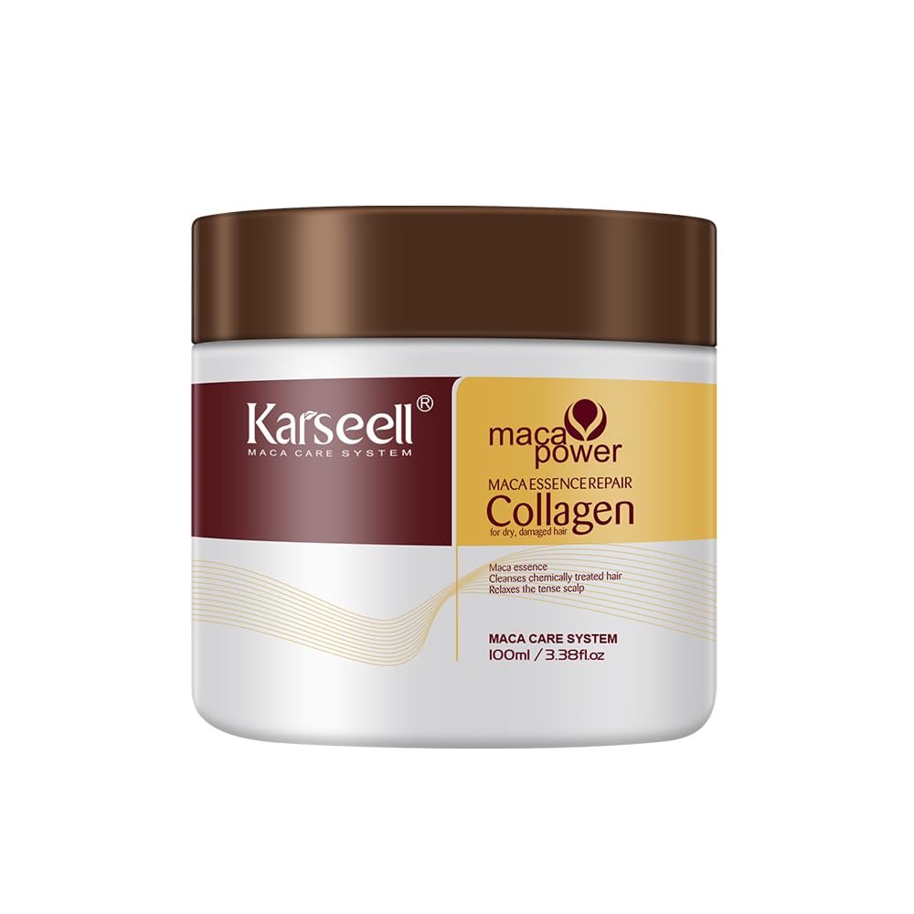 Karseell Collagen Hair Mask 3.38fl oz - Deep Repair Conditioning Treatment with Argan Oil for Dry, Damaged Hair - All Hair Types Avelisse