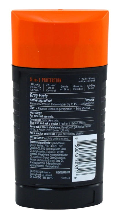 Right Guard Xtreme Defense Arctic Refresh Solid Antiperspirant Deodorant for Men, 2.6 oz (Pack of 3)
