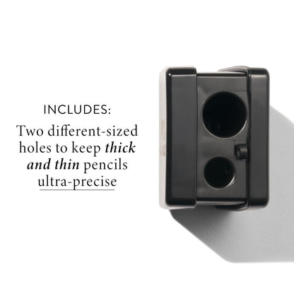 LAURA GELLER NEW YORK Eye + Lip Cosmetic Pencil Sharpener – Easy to Clean, Dual-Sided Sharpener for Eyeliner, Lip Liner, and Eyebrow Pencils Avelisse