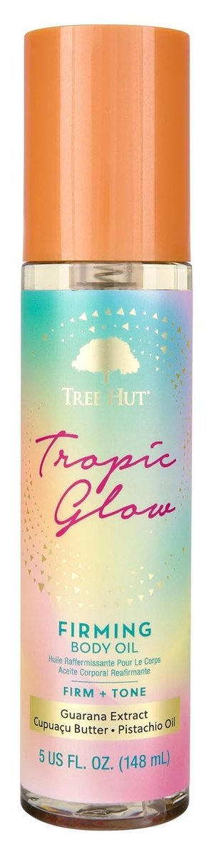 Tree Hut Tropic Glow Firming Body Oil with Cupuacu Butter, Guarana & Pistachio – Hydrating Glow Oil, 5 fl oz