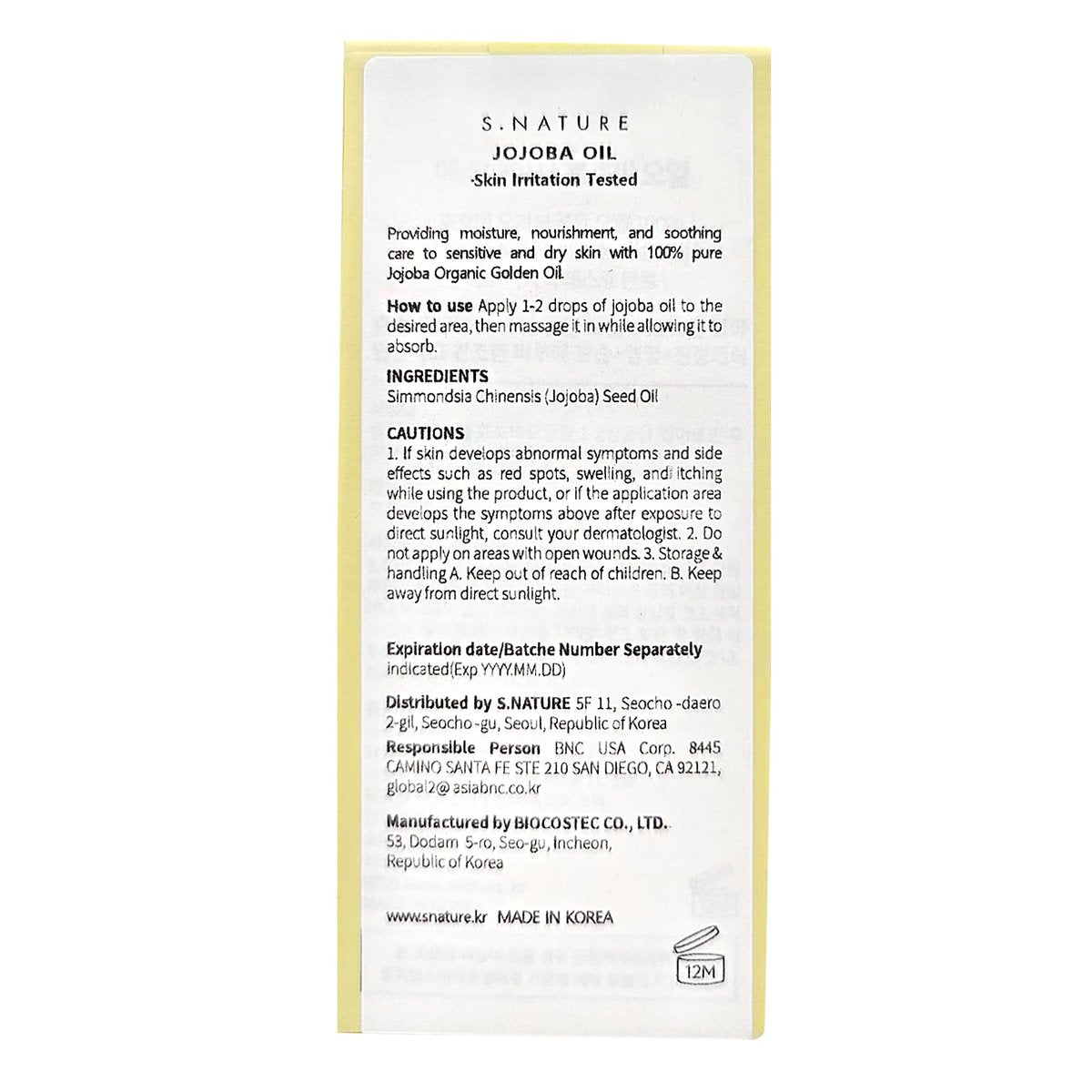 S.NATURE Jojoba Oil 30ml – Multi-Purpose Moisturizing Oil for Face, Hair & Body | 100% Pure & Natural - görsel 2