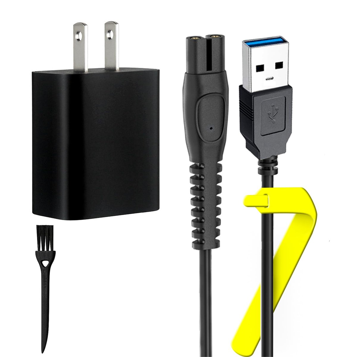Palrey 5V Charger Compatible with Philips Norelco OneBlade 360 and Multiple Trimmer Models – Replacement Charging Cord - görsel 1