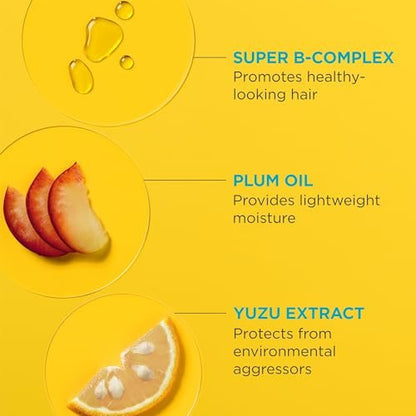 Briogeo Style + Treat Yuzu + Plum Oil Full Miracle Styling Foam for Volume, Heat Protection & Frizz Control - Silicone-Free, Vegan & Cruelty-Free - 5 fl oz