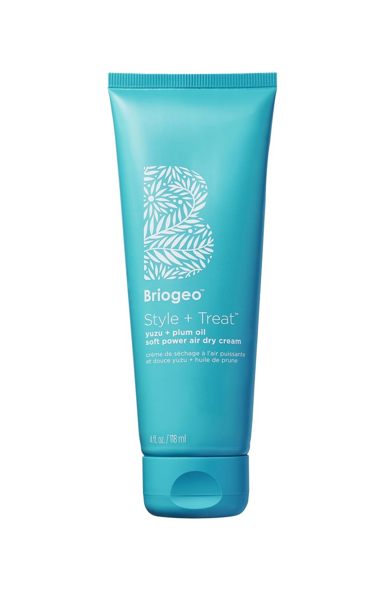 Briogeo Style + Treat Yuzu + Plum Oil Soft Power Air Dry Cream - Leave-In Anti-Frizz Styling Cream for Waves, Curls & Coils - Silicone-Free - Vegan & Cruelty-Free - 4 oz Avelisse