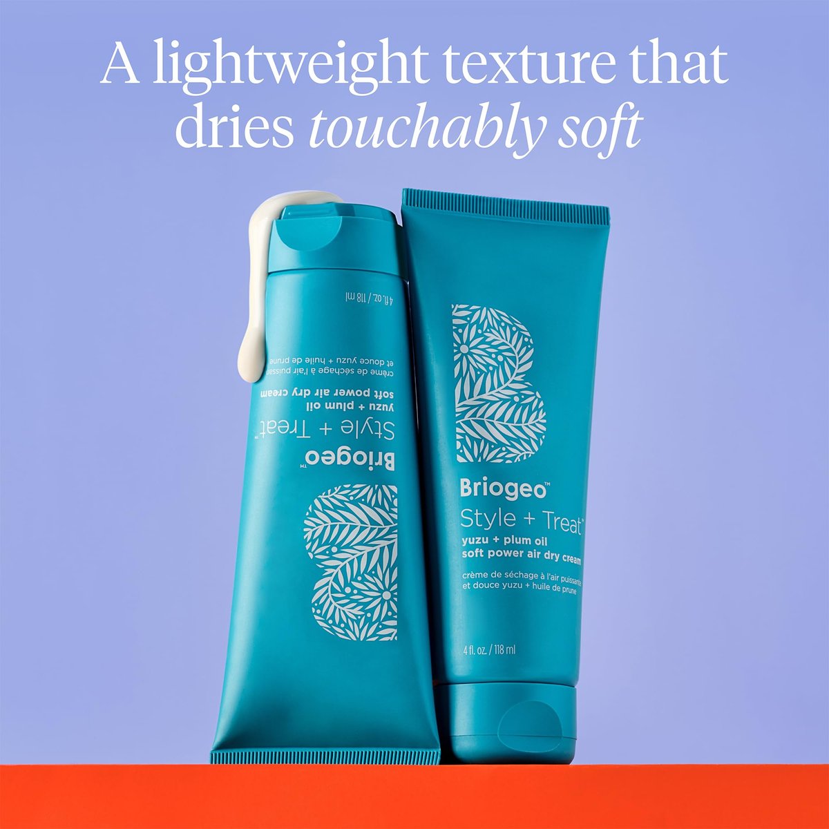 Briogeo Style + Treat Yuzu + Plum Oil Soft Power Air Dry Cream - Leave-In Anti-Frizz Styling Cream for Waves, Curls & Coils - Silicone-Free - Vegan & Cruelty-Free - 4 oz Avelisse