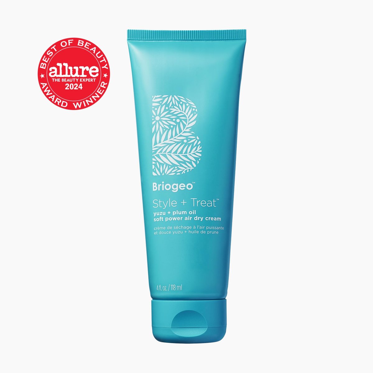 Briogeo Style + Treat Yuzu + Plum Oil Soft Power Air Dry Cream - Leave-In Anti-Frizz Styling Cream for Waves, Curls & Coils - Silicone-Free - Vegan & Cruelty-Free - 4 oz Avelisse