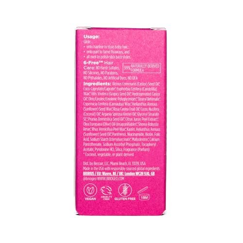Briogeo Style + Treat Hair Styling Sleek Stick – Flyaway Control & Smooth Styles, Lightweight Finishing Balm, Silicone-Free, Vegan & Cruelty-Free, 0.5 oz Avelisse