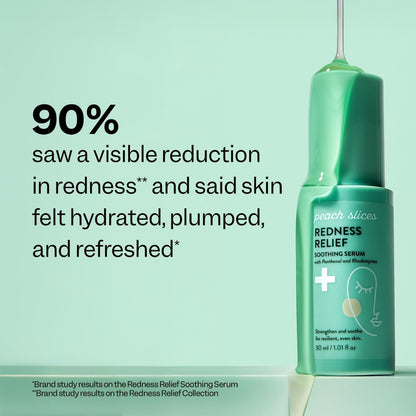 Peach Slices Redness Relief Soothing Serum - Strengthen & Soothe Sensitive Skin with Panthenol, Cica & Allantoin - Vegan & Cruelty Free Korean Skincare (1.01 oz) Avelisse