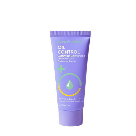 Peach Slices Oil Control Mattifying Moisturizer - Niacinamide, Zinc, Pine Bark & Green Tea - Vegan, Cruelty-Free Korean Skin Care (1.69 oz) Avelisse