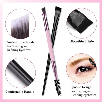 ATOMUS Brow Mapping String Set – 30m White Thread, 10g White Paste & 2 Brushes for Precise Eyebrow Mapping
