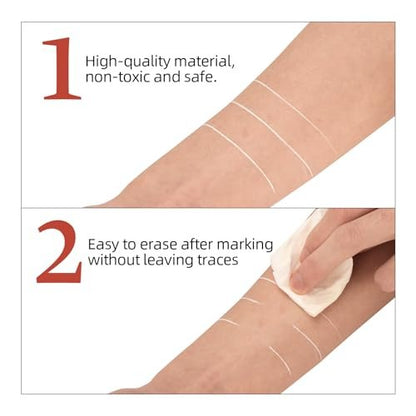 ATOMUS Brow Mapping String Set – 30m White Thread, 10g White Paste & 2 Brushes for Precise Eyebrow Mapping