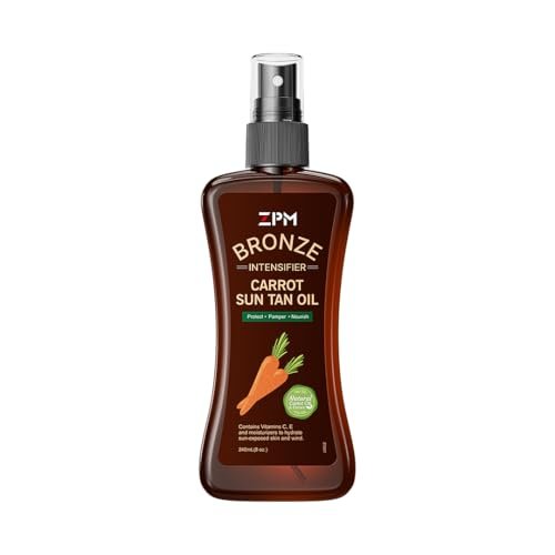 Carrot Sun Tanning Oil Spray – Natural Moisturizing Tan Intensifier for Medium to Deep Skin, Vegan & Cruelty-Free, 8 oz - görsel 2