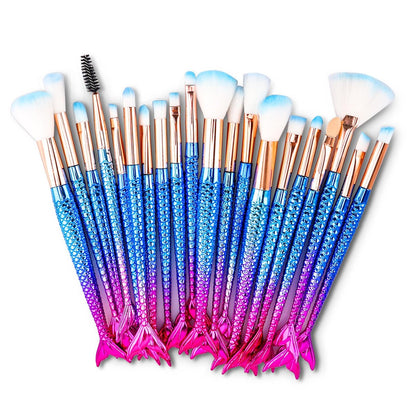 NICEMOVIC Frozen Princess Makeup Brushes Set - 20-Piece Kids Makeup Kit, Stocking Stuffers for Girls, Teen Girl Gifts