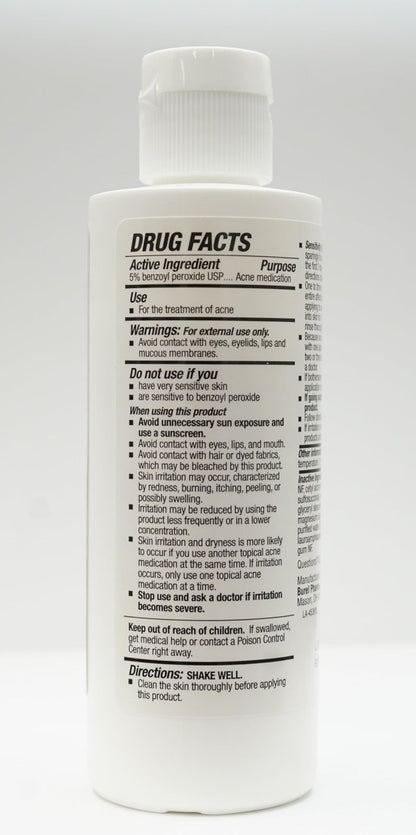 BurelPharma Benzoyl Peroxide Face Wash 5% Acne Medication - 5 oz, 1 Count