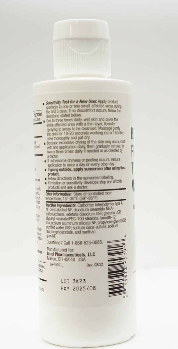 BurelPharma Benzoyl Peroxide Face Wash 5% Acne Medication - 5 oz, 1 Count - görsel 5