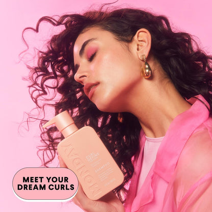 MONDAY HAIRCARE Curl Define Shampoo + Conditioner Set – Nourish Curls, Tame Frizz with Coconut Oil & Shea Butter, 2 x 12 oz, 100% Recyclable Bottles