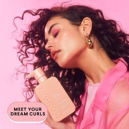 MONDAY HAIRCARE Curl Define Shampoo + Conditioner Set – Nourish Curls, Tame Frizz with Coconut Oil & Shea Butter, 2 x 12 oz, 100% Recyclable Bottles