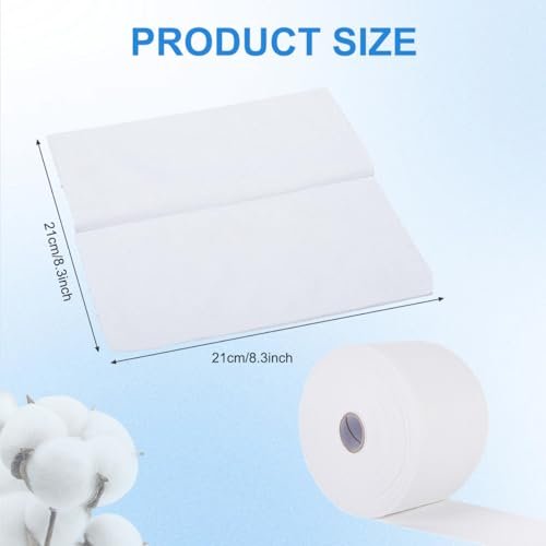 UPSTORE Disposable Cleaning Face Towels – 40-Piece Roll of Non-Woven Facial Wipes for Makeup Removal and Gentle Cleansing - görsel 4