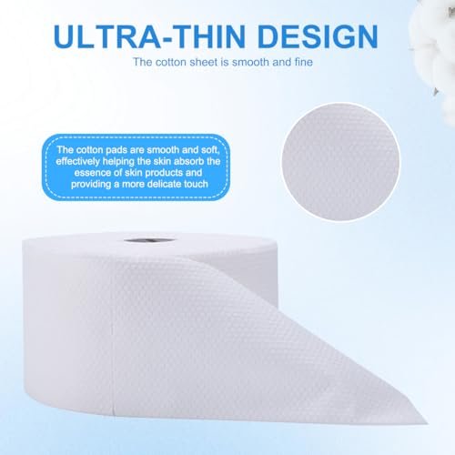 UPSTORE Disposable Cleaning Face Towels – 40-Piece Roll of Non-Woven Facial Wipes for Makeup Removal and Gentle Cleansing - görsel 6