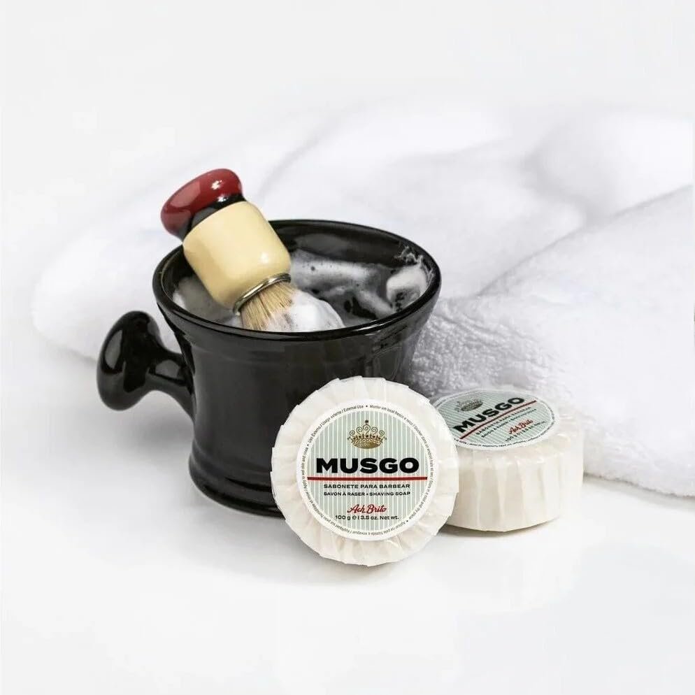 Ach Brito Musgo Shaving Soap 100g – Traditional Portuguese Bar Soap for Men, Natural Ingredients, Smooth Shave - görsel 5