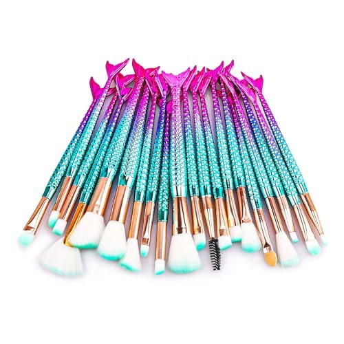 NICEMOVIC 20-Piece Princess Makeup Brush Set for Girls – Cute Stocking Stuffers & Teen Gifts Avelisse