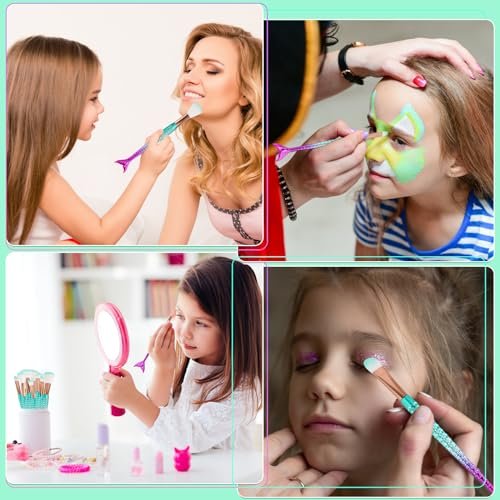 NICEMOVIC 20-Piece Princess Makeup Brush Set for Girls – Cute Stocking Stuffers & Teen Gifts Avelisse