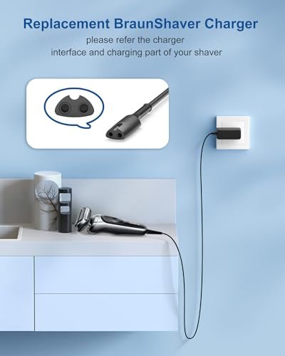 FGIEU 12V Shaver Charger for Braun Series 7, 9, 3, 5, 1, XT5 Electric Razor - görsel 4