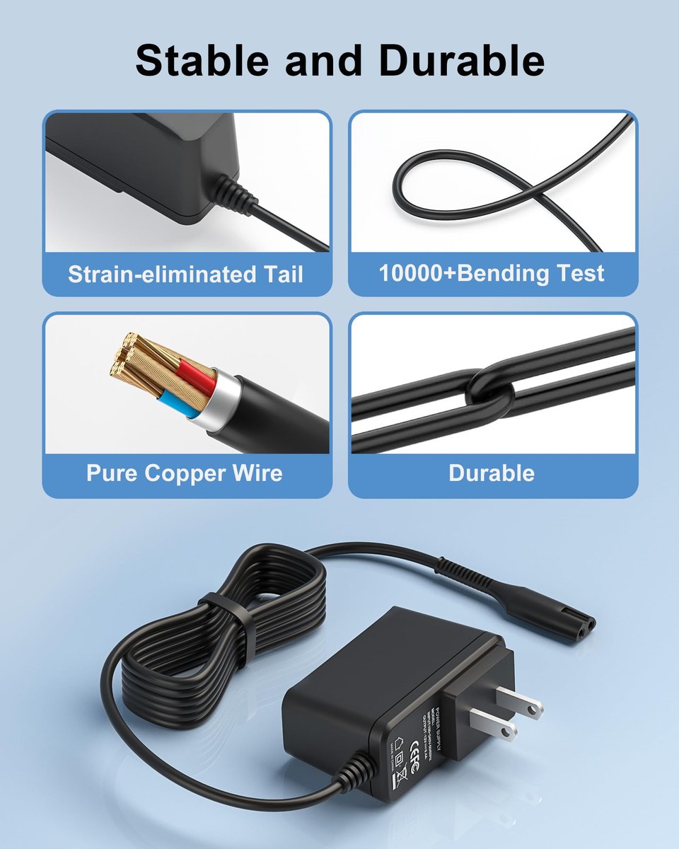 FGIEU 12V Shaver Charger for Braun Series 7, 9, 3, 5, 1, XT5 Electric Razor - görsel 9