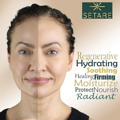 Setare Hydrating Sheet Masks with Snail Mucin, Collagen, Hyaluronic Acid & Premium Botanicals - 8 Pack