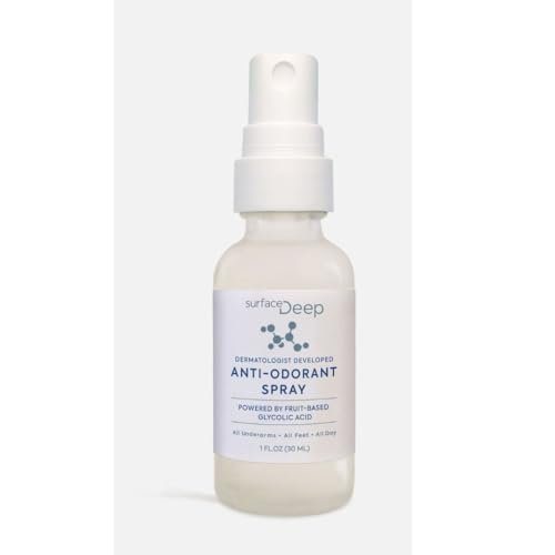 Surface Deep Natural Spray Deodorant for Men and Women - Aluminum Free, Vegan, Cruelty Free Mini Size 1 Oz Avelisse