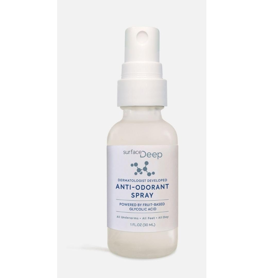 Surface Deep Natural Spray Deodorant for Men and Women - Aluminum Free, Vegan, Cruelty Free Mini Size 1 Oz Avelisse