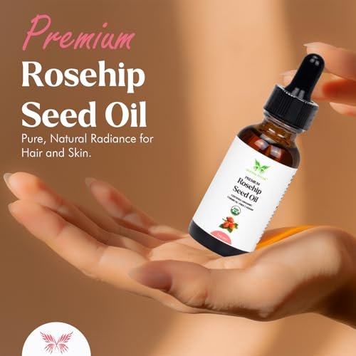 Celestial Psyché USDA Certified Organic Rosehip Seed Oil - 100% Pure, Natural Face Oil for Hydration, Anti-Aging & Antioxidants (1 oz) - görsel 6