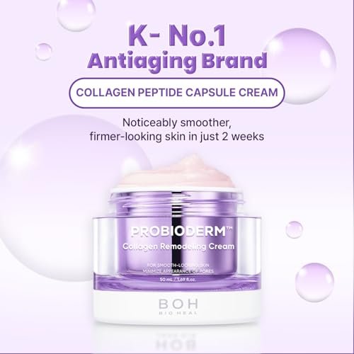 BIOHEAL BOH Probioderm™ Collagen Remodeling Cream – Pore Tightening & Firming Moisturizer with 150,000 Collagen Capsules, 1.69 fl oz Avelisse