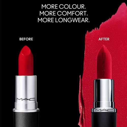 MAC Macximal Silky Matte Lipstick - Ruby Woo (Cranberry) - 0.11 oz - görsel 14