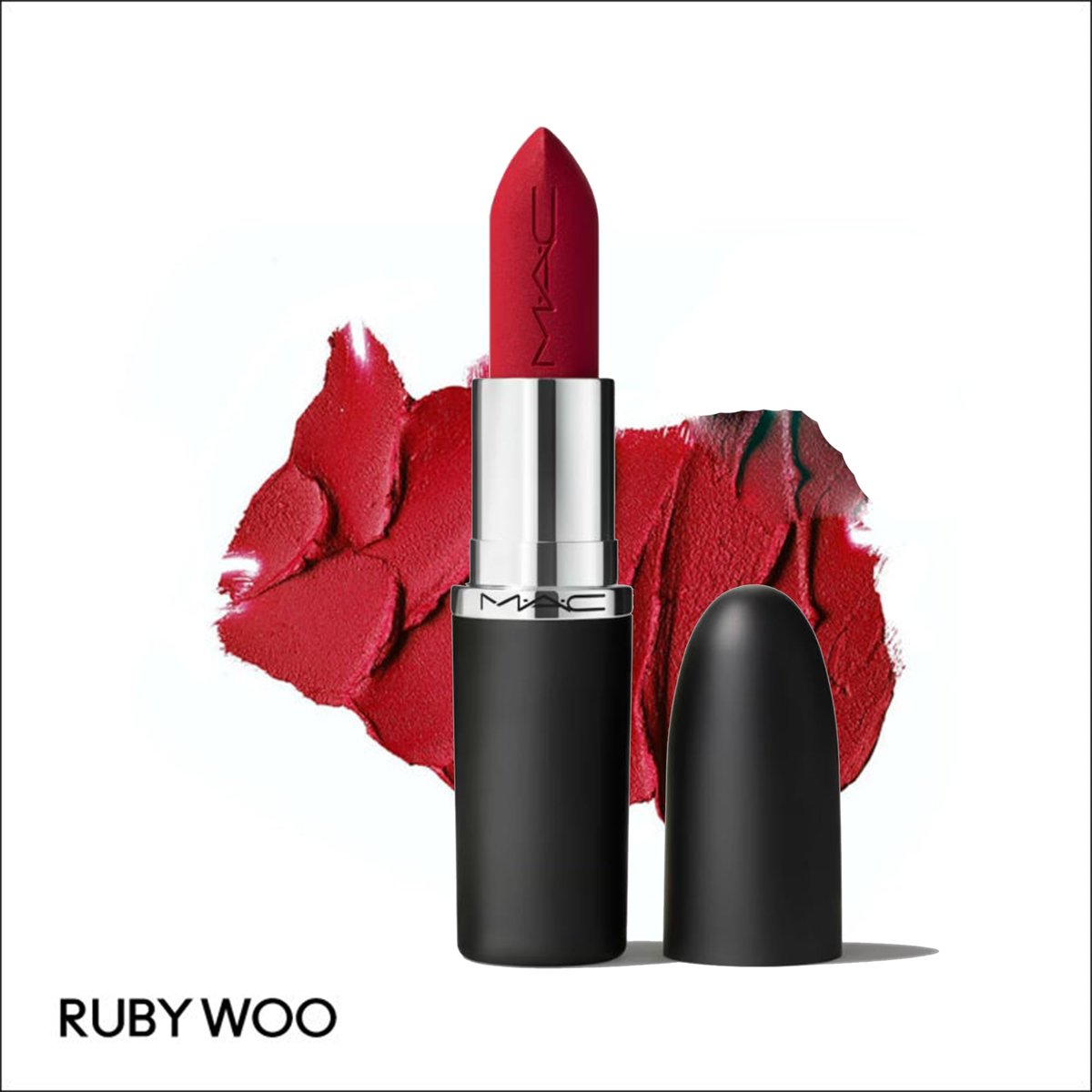MAC Macximal Silky Matte Lipstick - Ruby Woo (Cranberry) - 0.11 oz - görsel 11