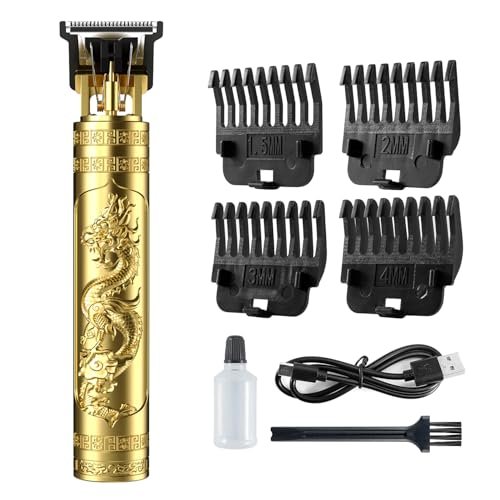 Gunkill Gold Hair Clippers & Beard Trimmer for Men – Rechargeable, Cordless, for Men & Children - görsel 2