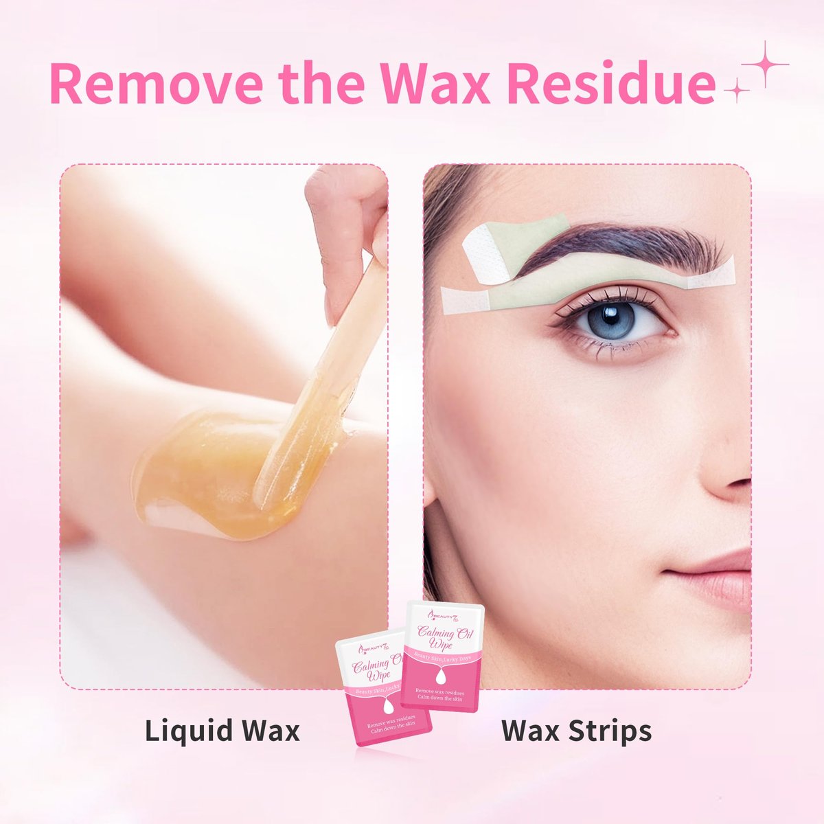 Beauty7 Post Wax Calming Oil Wipes 30 Packs - Post Wax Oil Wipes for Soothing, Residue Removal & Redness Reduction - görsel 15