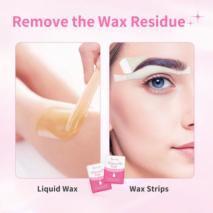 Beauty7 Post Wax Calming Oil Wipes 30 Packs - Post Wax Oil Wipes for Soothing, Residue Removal & Redness Reduction