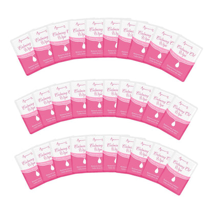Beauty7 Post Wax Calming Oil Wipes 30 Packs - Post Wax Oil Wipes for Soothing, Residue Removal & Redness Reduction