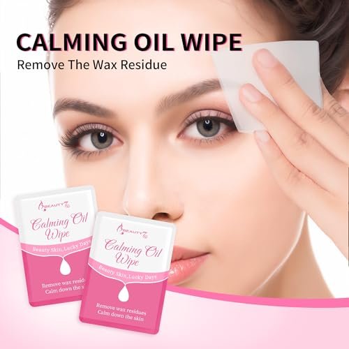 Beauty7 Post Wax Calming Oil Wipes 30 Packs - Post Wax Oil Wipes for Soothing, Residue Removal & Redness Reduction - görsel 8