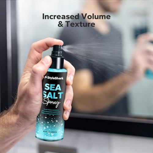 StyleShark Sea Salt Spray for Hair Men & Women - 8.5 Fl Oz Beach Wave & Volumizing Texturing Spray to Add Volume & Texture - görsel 6