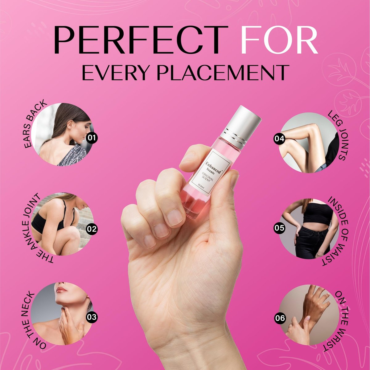 Enhanced Scents - The Original Scent, Roll on Long-Lasting Perfume for Women - 0.35 Fl Oz Avelisse