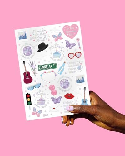 xo, Fetti Birthday Temporary Tattoos - 50 Iridescent Gold Styles for Bday Decorations, Party Favors & Concert Gifts - görsel 10