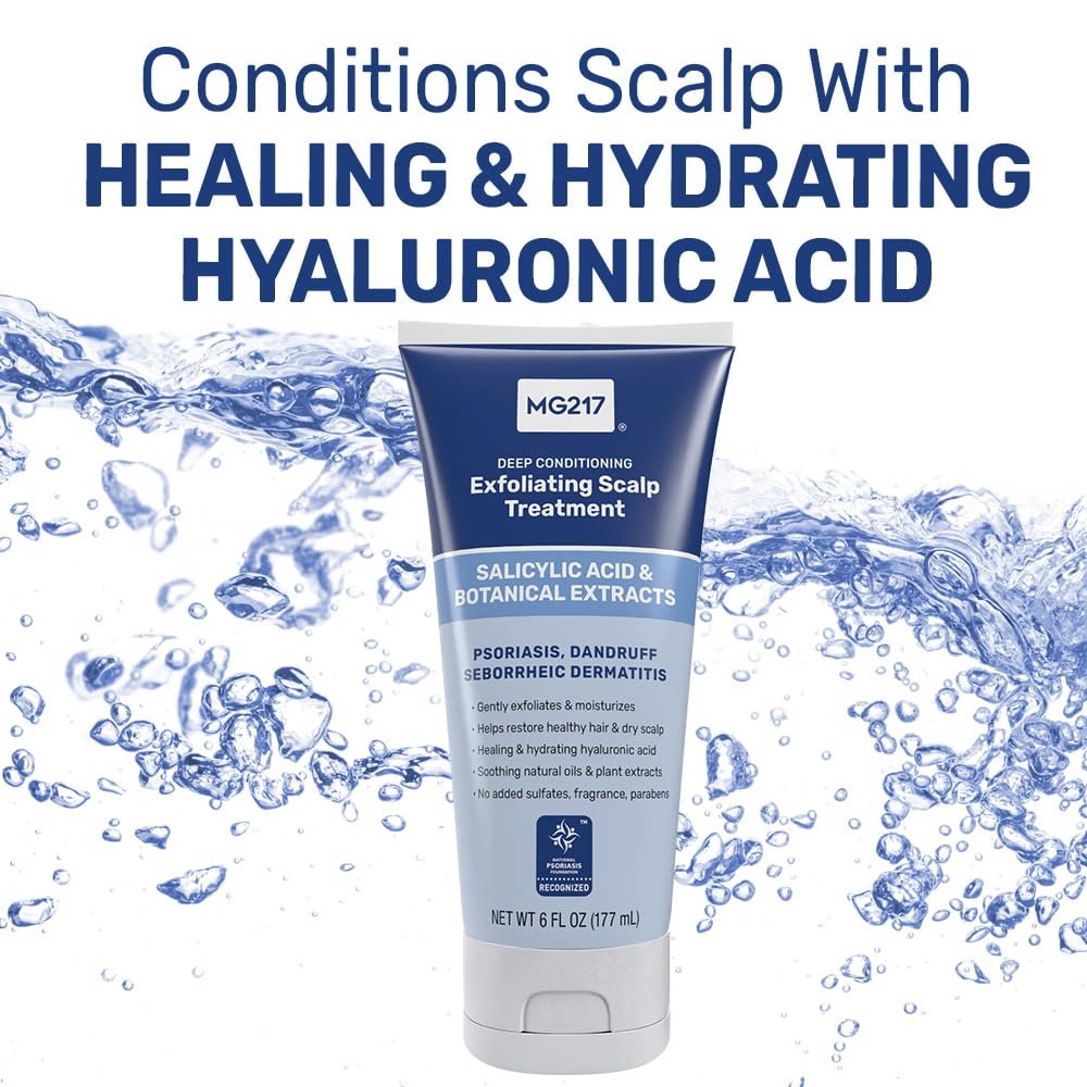 MG217 Deep Conditioning Salicylic Acid Scalp Care for Psoriasis – Exfoliating & Hydrating Formula, Sulfate-Free, Paraben-Free, Cruelty-Free, Fragrance-Free (6 fl oz) - görsel 3