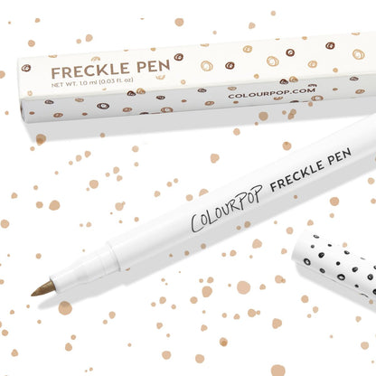 ColourPop Freckle Pen - Long-Lasting Faux Freckle Makeup, Buildable Customizable Color, Natural Looking Fake Freckles with Soft Felt Tip Applicator - Soft Brown (0.03 oz)