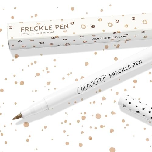 ColourPop Freckle Pen - Long-Lasting Faux Freckle Makeup, Buildable Customizable Color, Natural Looking Fake Freckles with Soft Felt Tip Applicator - Soft Brown (0.03 oz) - görsel 8