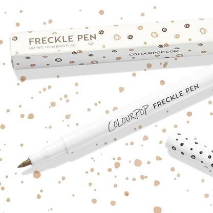 ColourPop Freckle Pen - Long-Lasting Faux Freckle Makeup, Buildable Customizable Color, Natural Looking Fake Freckles with Soft Felt Tip Applicator - Soft Brown (0.03 oz)