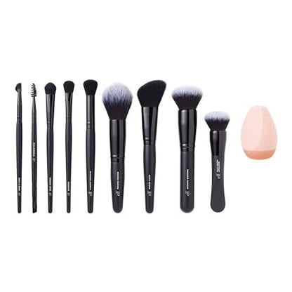 e.l.f. Ten Out Of Ten Brush Set – 10-Piece Synthetic Makeup Brush Kit for Face, Eyes & Brows, Vegan & Cruelty-Free Avelisse